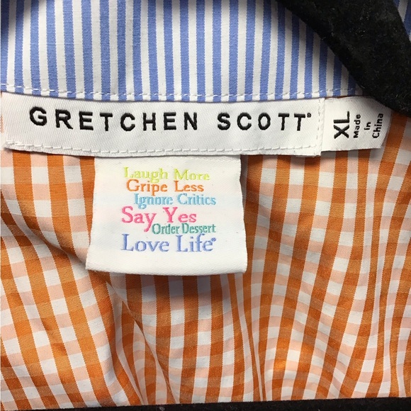 Gretchen Scott Blue Button Down Shirt - Picture 4 of 5